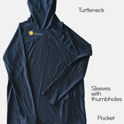 Sun Protective Turtleneck Swim Shirt with pocket - Men