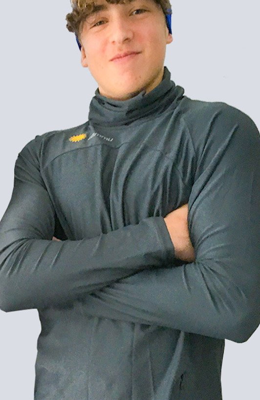 Sun Protective Long Sleeve Polo Shirt For Men UPF50+ | UV Protection White