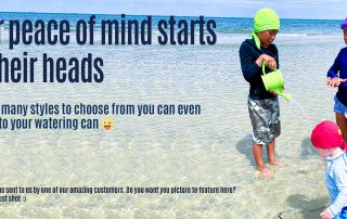 your peace of mind starts on your kids head with nammu sun blocking swim caps