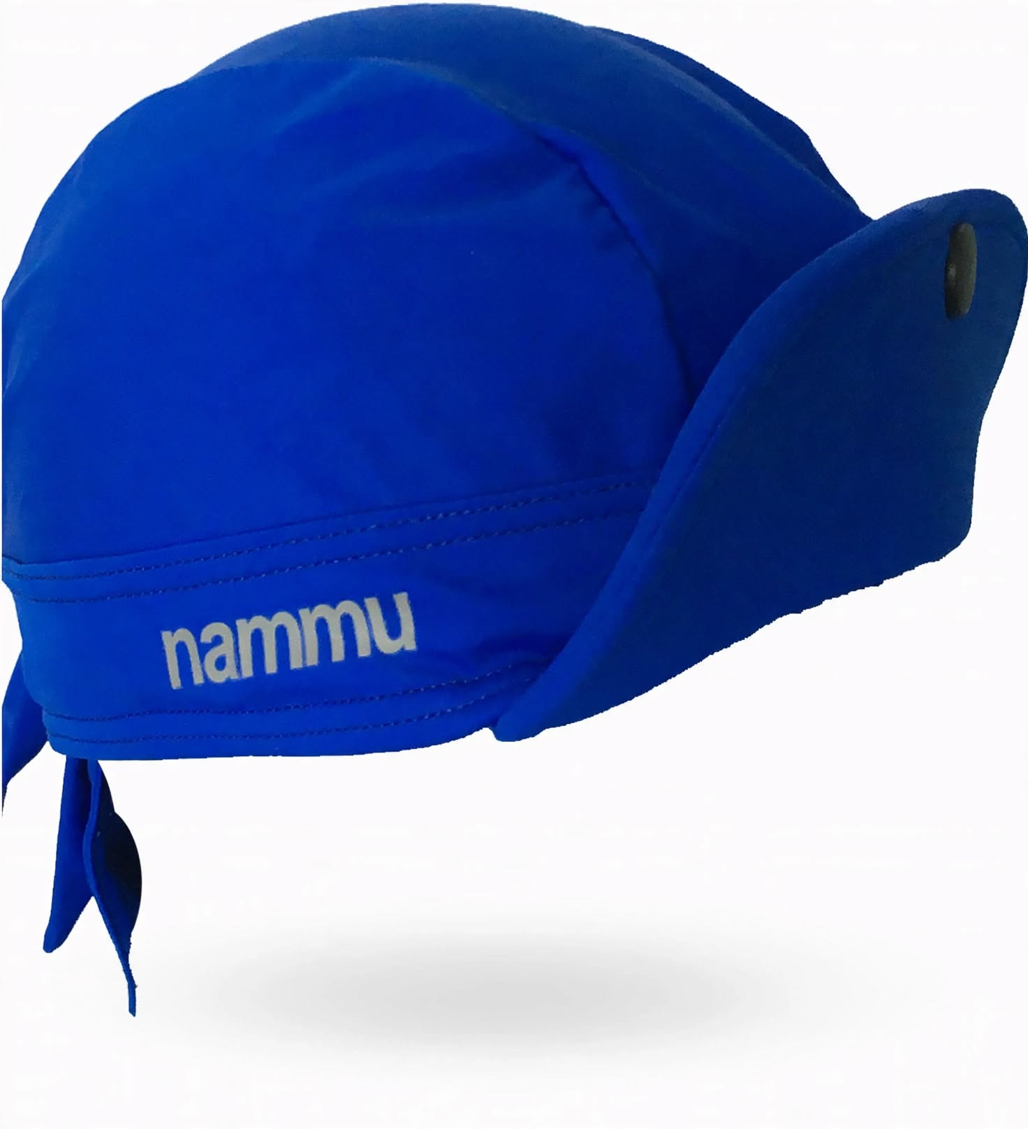 nammu swimming caps UPF 50 sun protection swim hat pull back blue