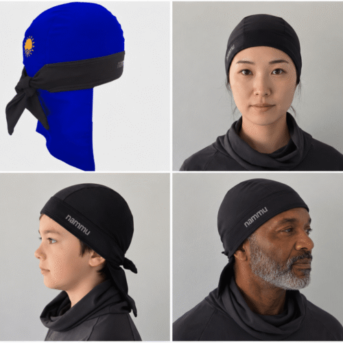 nammu sun protetcion swim hats UV EX Pro with visor and ear flap