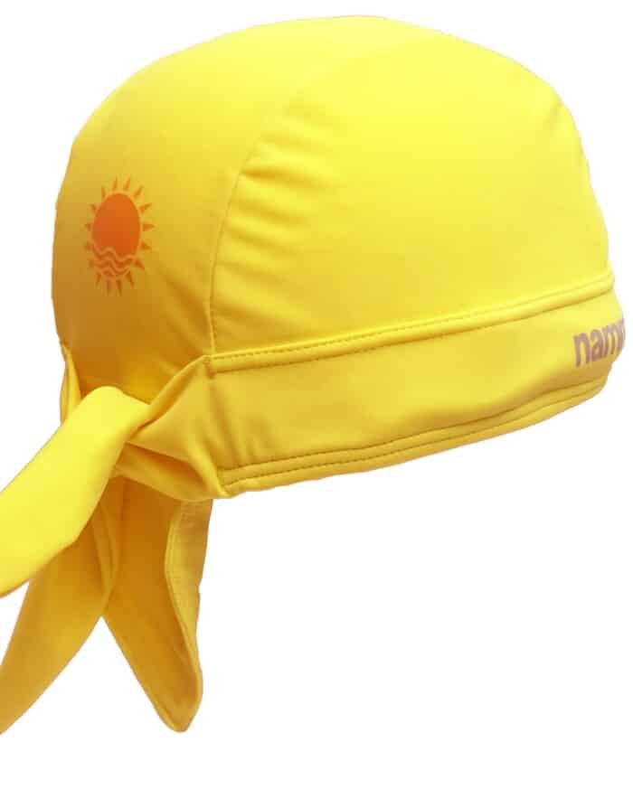 yellow classic nammu sun protective swim hat