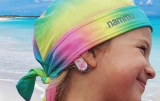 nammu sun protective swim cochlear implants hat
