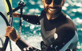 windsurf with nammu sun protective swimming hat