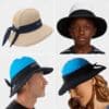 nammu sun protection swim hats 360 - all around visor protection