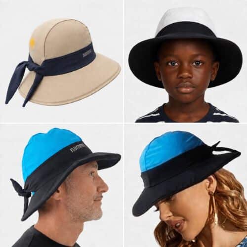 nammu sun protection swim hats 360 - all around visor protection