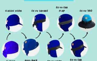 evolution nammu sun-protective swim hats