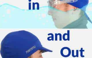 one hat in and out of the water with pull back visor