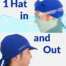 one hat in and out of the water with pull back visor