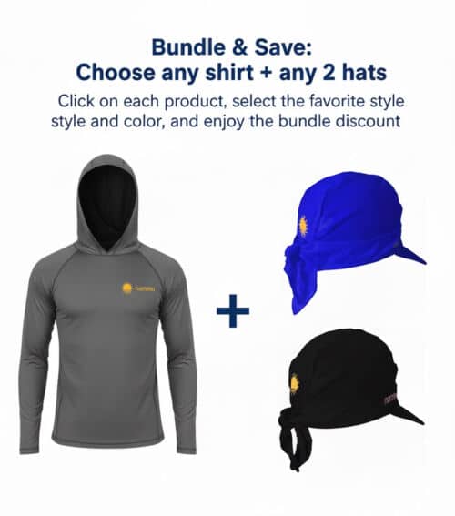 nammu swim hats bundle - buy and sabe - shirt + 2 hats