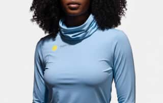 light blue women nammu sun protective swim shirt
