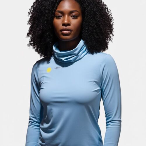 light blue women nammu sun protective swim shirt