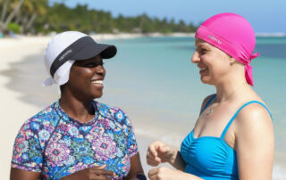 sun portection swim hat with confidance