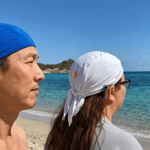 CI hat nammu swim cap swim and hear